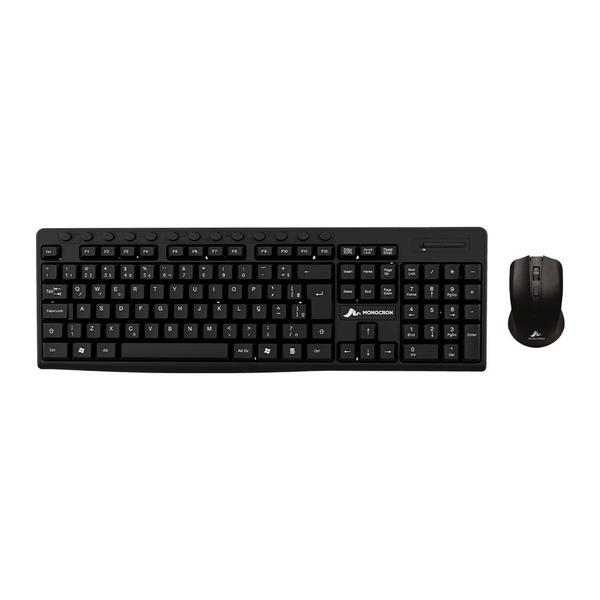 Kit teclado e mouse sem fio monocron mn5260/mn4w310 Kit teclado e mouse sem fio monocron mn5260/mn4w310