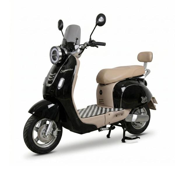 Moto Scooter Elétrica Capuccino 1000w Sem Cnh Preta 32km/h Autopropelido