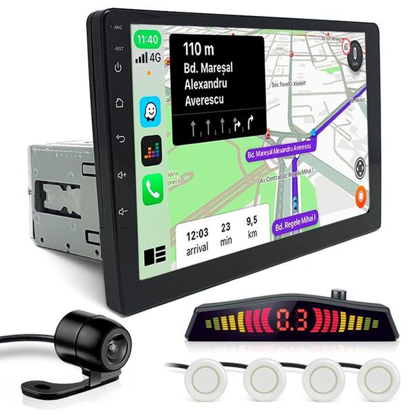 Kit Multimídia 1 Din 9 Polegadas + Câmera Ré + Sensor Ré Pérola Agile 2010 2011 2012 Carplay Kit Multimídia 1 Din 9 Polegadas + Câmera Ré + Sensor Ré Pérola Agile 2010 2011 2012 Carplay