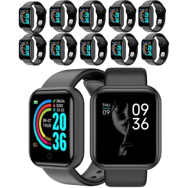 Relógio Smartwatch Atacado 10 Peça D20 Masculino E Feminino