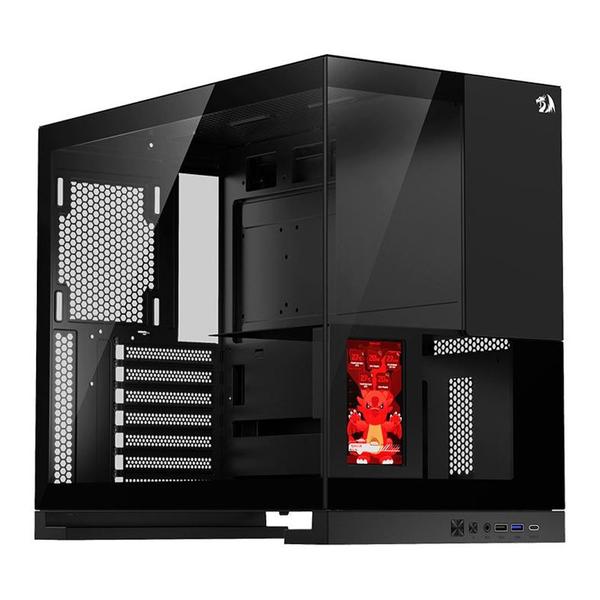 Gabinete Gamer Redragon Eternal Pro Preto Com Lateral de Vidro Sem Fonte 8218 Gabinete Gamer Redragon Eternal Pro Preto Com Lateral de Vidro Sem Fonte 8218