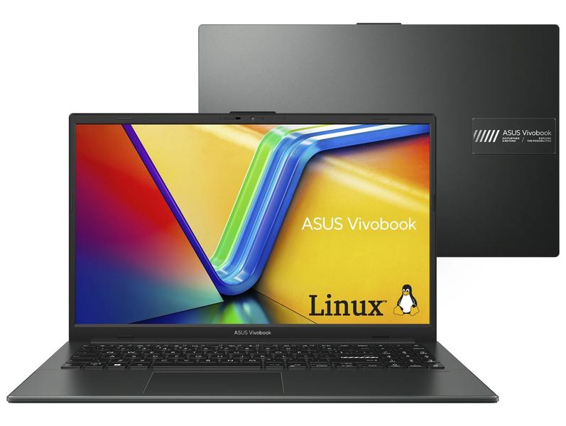 Notebook ASUS Vivobook Go 15, AMD Ryzen 5 7520U, 16GB, 512GB SSD, 15,6 LED FHD, Mixed Black