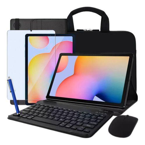 Kit Capa C/ Teclado + Mouse Luva P/tablet Galaxy Tab S6 Lite