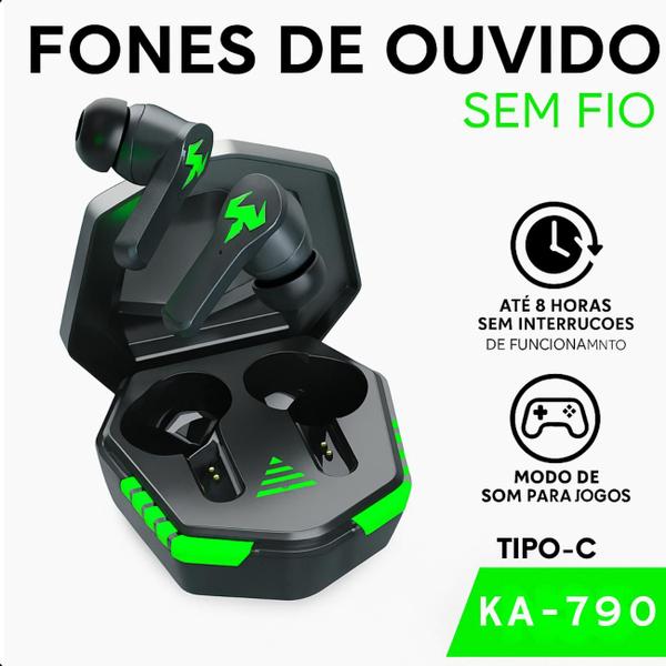 Fone Sem Fio Gamer com Som Claro e LED Ajustável para Jogos