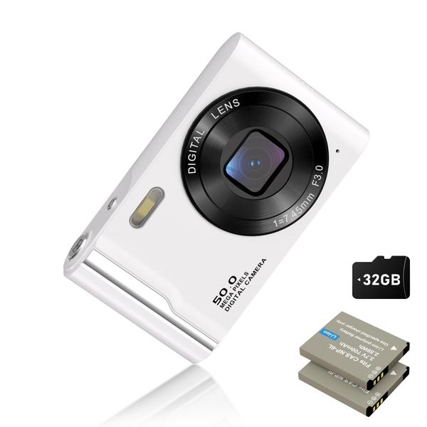 Câmera digital EJXHKNF 4K 50MP Vlogging Anti-Shake com zoom 16X