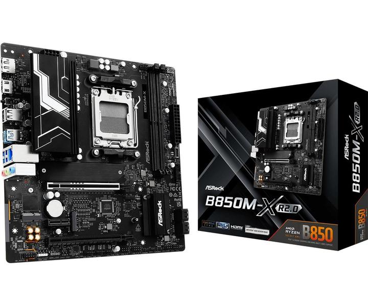 Placa Mãe Asrock Am5 B850M-X R2.0 2Xddr5 8200Mhz 2Xusb 2.0 3Xusb 3.2 Hdmi/Dp 1Xusb3.2 Tipo-C 2.5Gigabit