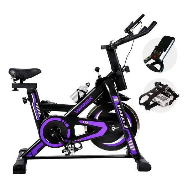Bicicleta Spinning Winnek Fitness Spin Force 13KG 150KG Uso Doméstico Wnnk001708