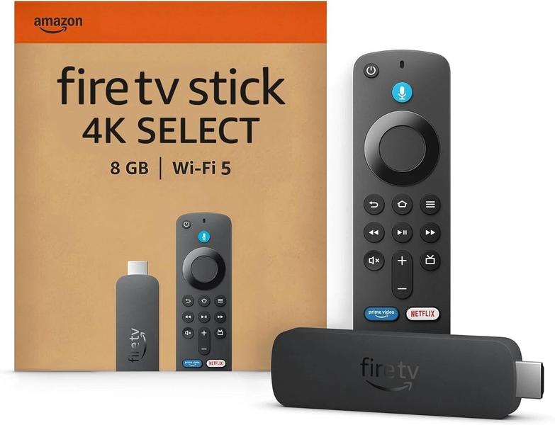 Amazon Fire TV Stick 4K Select 8GB, / WiFi 5 / Sistema Vega OS, Preto,