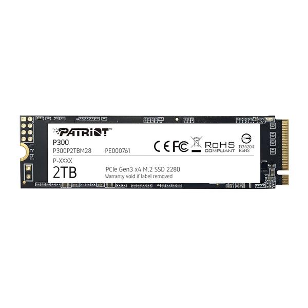 SSD Patriot P300 M.2 PCIe Gen 3 x4 2TB de baixa potência 2,5g