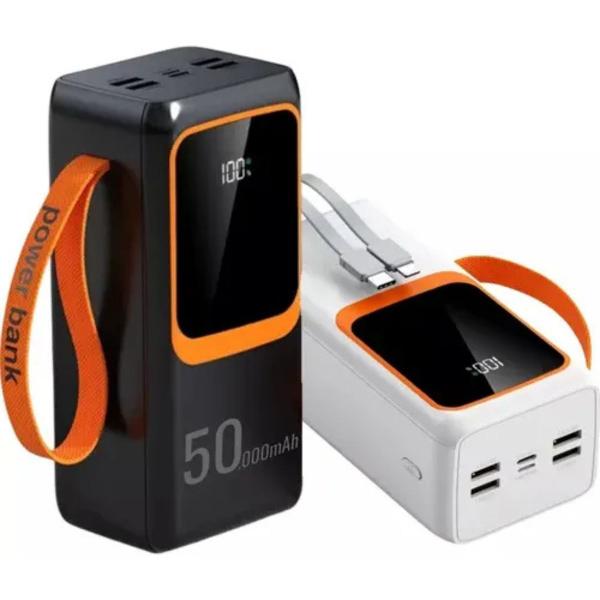 Carregador Portátil Power Bank Turbo 50000mah 66w Com Display Digital