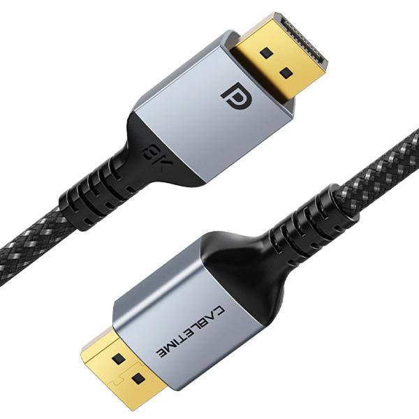 Cabo DisplayPort 1.4 8K 60Hz Pc Monitor Gamer 3m CableTime