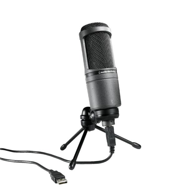 Microfone audio technica at2020 usb cardioide condensador