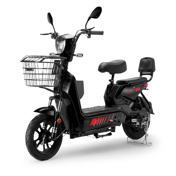 Bicicleta Elétrica TCN Basket Preta Autonomia 40km