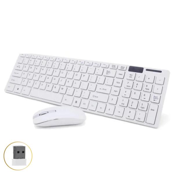 Mobilidade Completa: Kit Teclado e Mouse Sem Fio Ultra Slim