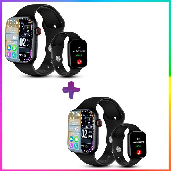 Kit Namorados Relógio Smart Digital Preto Original Masculino E Feminino Envio Já
