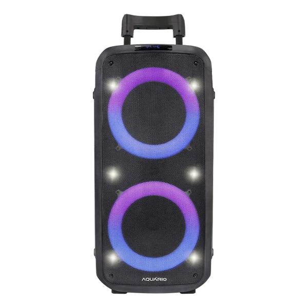 Caixa De Som Bluetooth Com Rodinhas Para Fácil Transporte