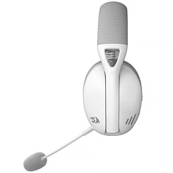 Fone Headset Gaming Sem Fio Redragon Ire Pro H848G com USB - Cinza/Branco