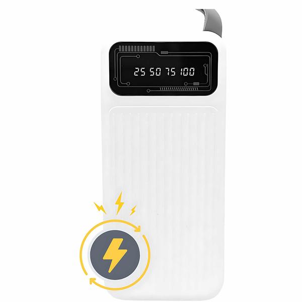 Carregador Powerbank Portátil 10.000mAh turbo TK1003 4 conectores e indicador de led