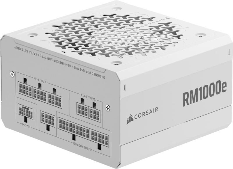 Fonte de alimentação CORSAIR RM1000e (2025) 1000W ATX 3.1 Branca