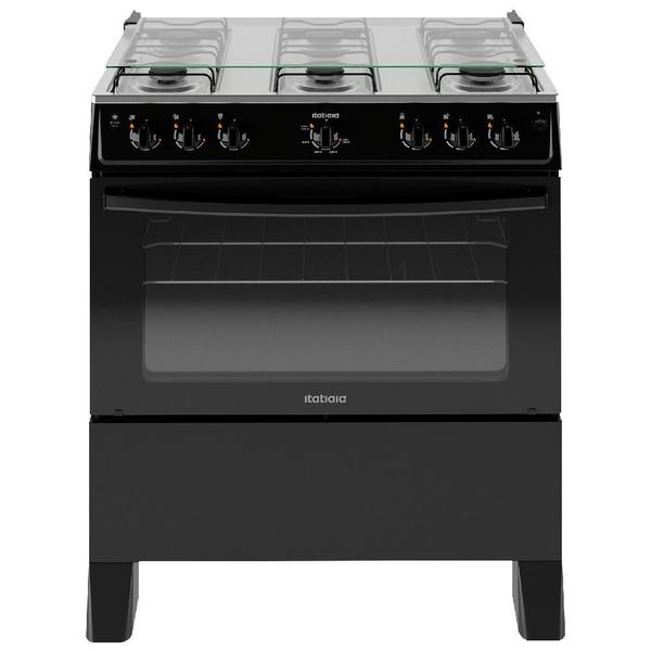Fogao 6 Bocas Star New Itatiaia Preto Bivolt