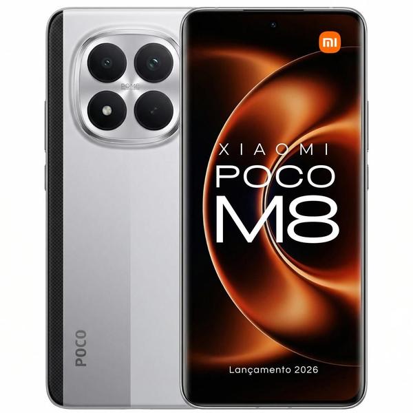 Smartphone POCO M8 512GB 5G Alta Performance Tela HD Bateria Longa Duração