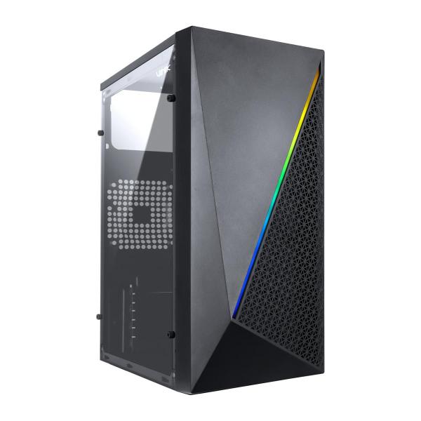 Gabinete Gamer Vinik Murk Preto Mid Tower Lateral Acrilico ATX Micro ATX Suporta Water Cooler