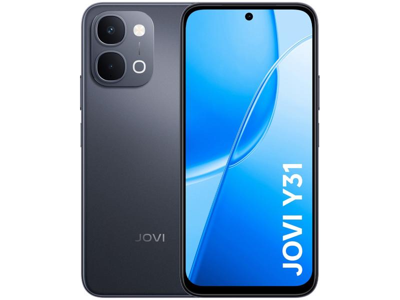 Smartphone Jovi Y31 256GB 8GB RAM Preto 6,75" Câm. Dupla + Selfie 32MP Smartphone Jovi Y31 256GB 8GB RAM Preto 6,75" Câm. Dupla + Selfie 32MP