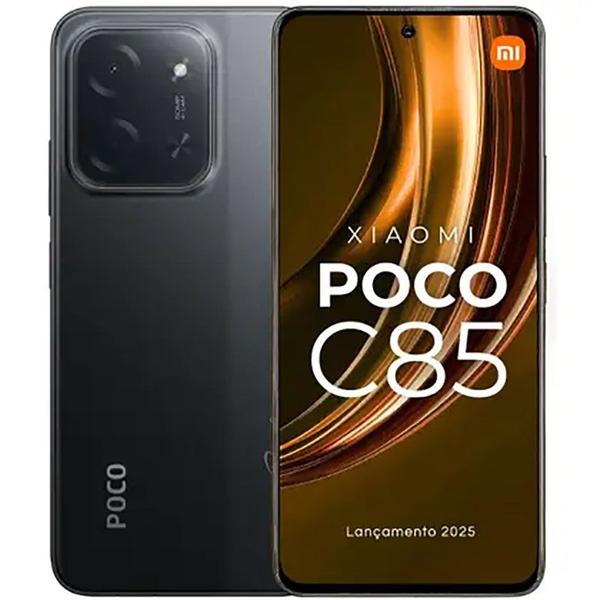 Smartphone POCO C85 NFC Lançamento Xiaomi 2025 50mp tela 6,9 120Hz 256GB 8GB Ramboost celular Ultra Fluidez 6000mAh Top 1º Custo benefício