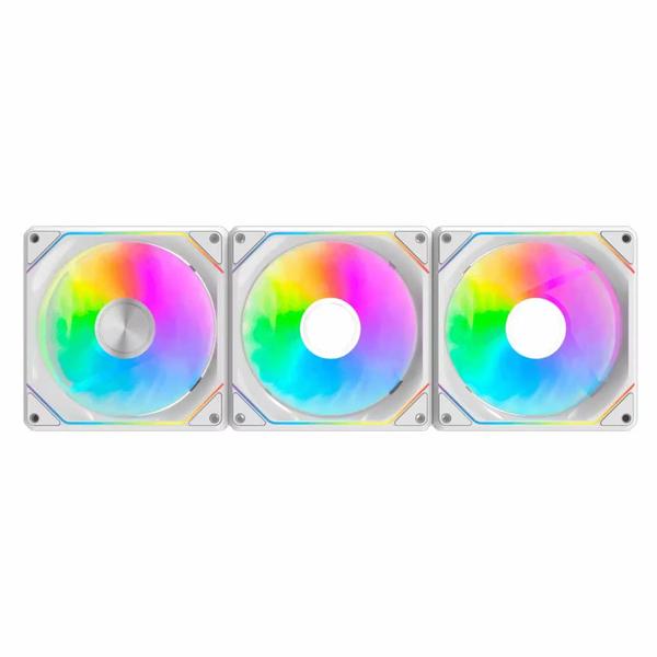Cooler Fan Gabinete darkFlash G24 120mm RGB 3 em 1 - Branco