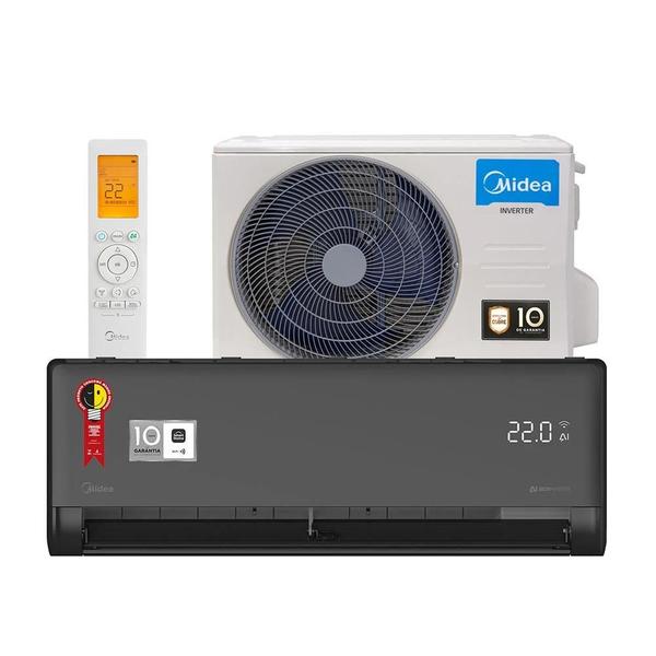 Ar Condicionado Split Inverter Midea AI Ecomaster Black 12.000 BTUs Quente e Frio 220 Ar Condicionado Split Inverter Midea AI Ecomaster Black 12.000 BTUs Quente e Frio 220