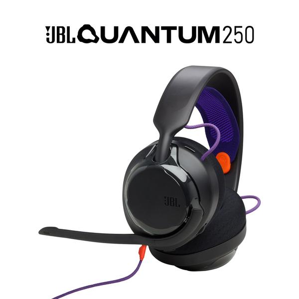 Headset Gamer Fone de Ouvido Gamer JBL Quantum 250 Preto com Microfone Destacável Som Surround Compatível PC PS Xbox