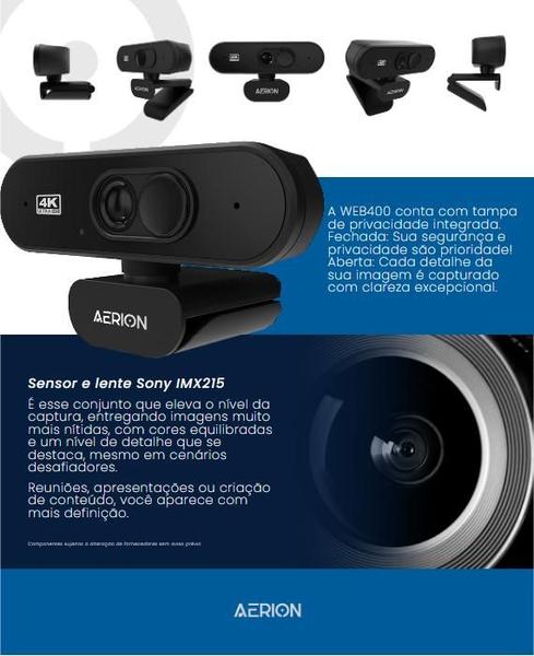 Webcam 4K Aerion WEB400 Visus 400