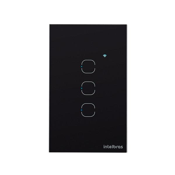 Interruptor smart wi-fi touch 3 tecla ews 1003 preto