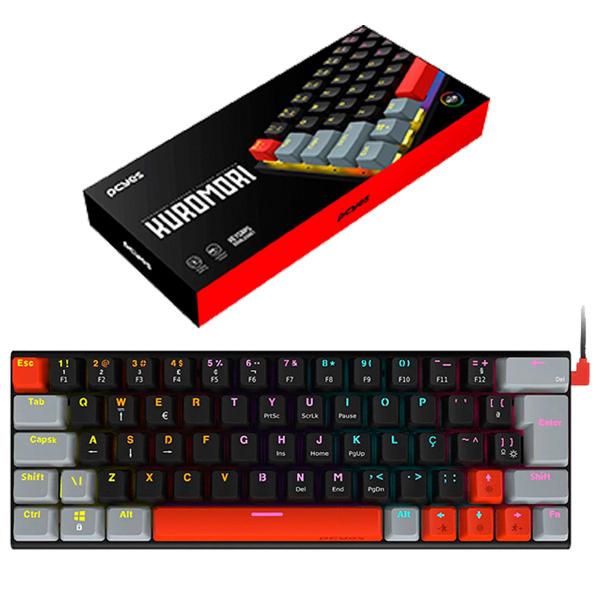 Teclado Mecanico Gamer Pcyes Kuromori 60% Vulcan Tricolor Teclado Mecanico Gamer Pcyes Kuromori 60% Vulcan Tricolor