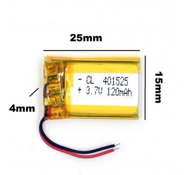 Bateria Caneta Espia 401525 120 Mah 3,7v