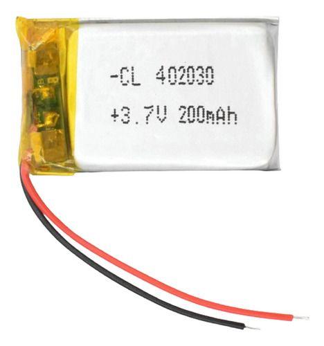 (2pcs) Bateria Com 2 Fios 402030 De 3,7v Com 200mah