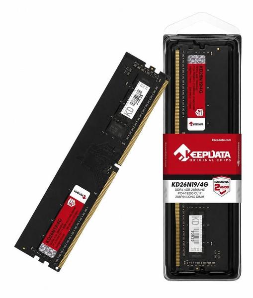 Memória Desktop DDR4 4gb Keepdata 2666mhz KD26N Memória Desktop DDR4 4gb Keepdata 2666mhz KD26N