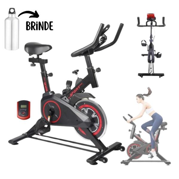 Bike Bicicleta Ergométrica Spinning Profissional 120KG Academia Painel Digital Brinde Inercia 14KG Bike Bicicleta Ergométrica Spinning Profissional 120KG Academia Painel Digital Brinde Inercia 14KG