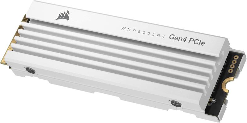 CORSAIR - MP600 PRO LPX 2TB SSD interno PCIe Gen 4 x4 NVMe com dissipador de calor para PS5-CSSD-F2000GBMP600PLPW