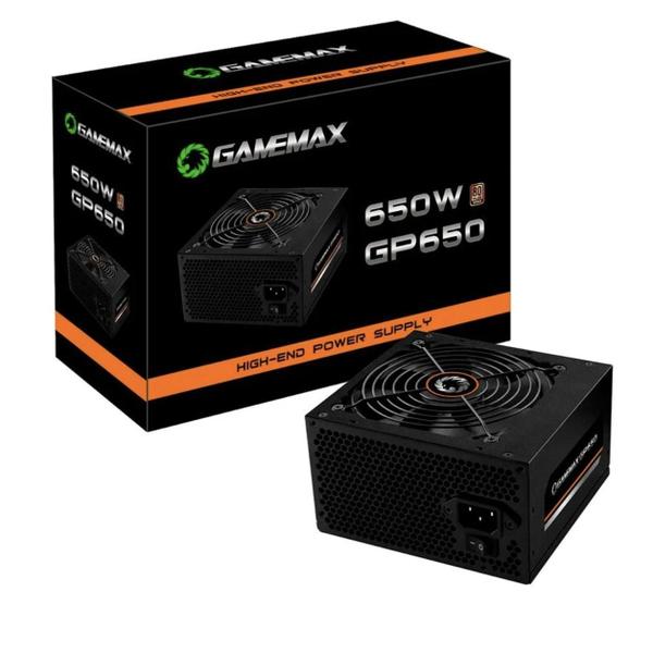 Fonte Gamer GameMax GP650 650W 80 Plus Bronze PFC Ativo ATX Cabo de Força
