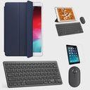 Kit Capa Smart Case Azul Escuro / Teclado e Mouse preto e Película Compativel iPad Mini 6 - 2022 8,3