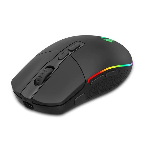 Mouse Gamer Sem Fio Redragon Invader Pro, RGB, 10000 DPI, 8 Botões, Wireless, Preto - M719RGB-PRO