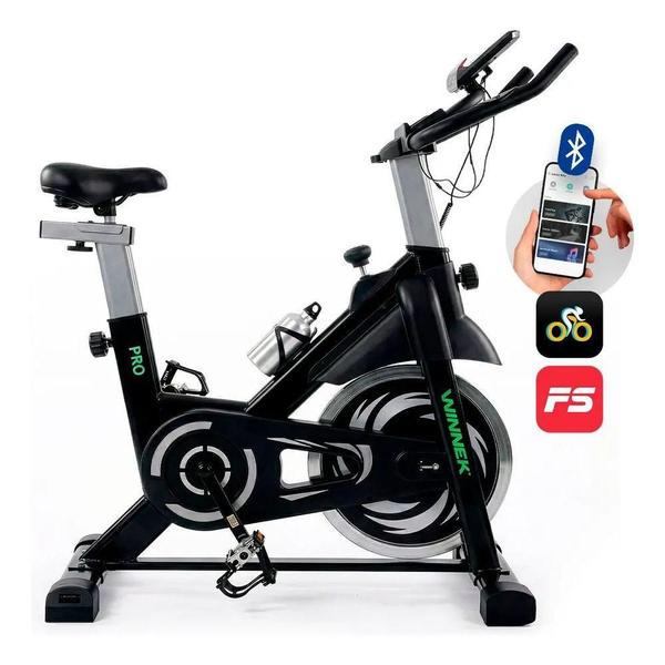 Bicicleta Spinning Winnek Fitness Wnnk001712 com Volante 20kg e Resistência Mecânica 150kg