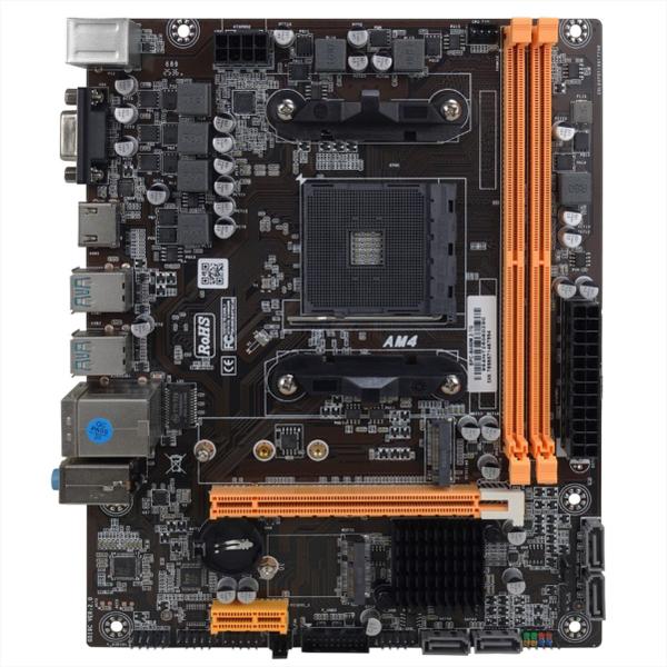 Placa Mãe Brazil PC BPC-B450M.2-TG - AM4 - mATX, DDR4, M.2, Rede Gigabit, 4x USB 3.0, HDMI/VGA - OEM