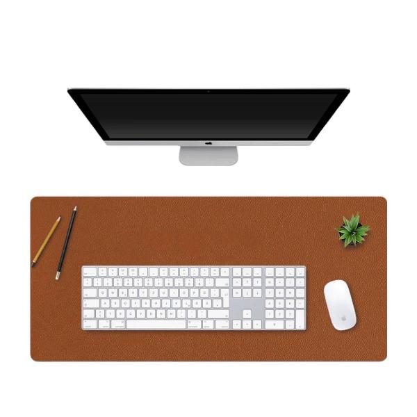 Kit 2 Mouse Pad Grande 90x40cm Em Sintético Slim Setup Gamer Computador Castor Caramelo