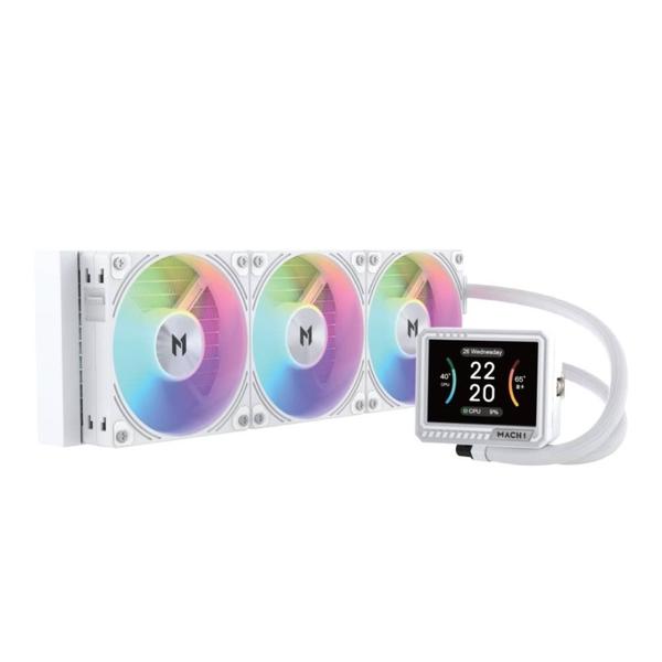 Water Cooler MACH1 GLACIAL, ARGB, 360mm, AMD e Intel, Branco - IMV360WH