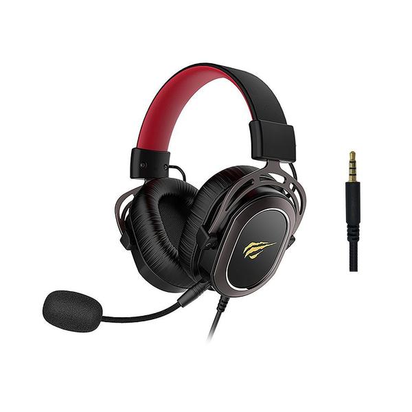 Headset Gamer Havit 3.5mm H2008D Preto e Vermelho