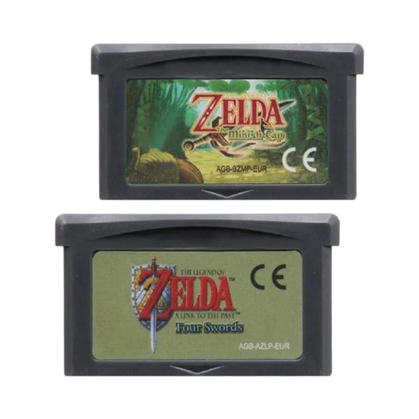 Cartucho de Jogo GBA 32 Bits para Console de Videogame - Link To The Past, FOUR SWORDS, Minish Cap