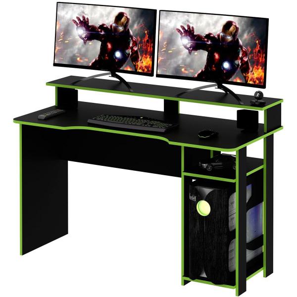 Mesa para Computador Gamer Espaço para 2 Monitores e CPU Mesa para Computador Gamer Espaço para 2 Monitores e CPU