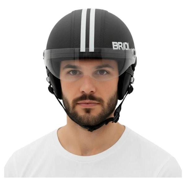 Capacete Coquinho Scooter Bike Moto Elétrica E-bike Patins Patinete - Viseira Cristal